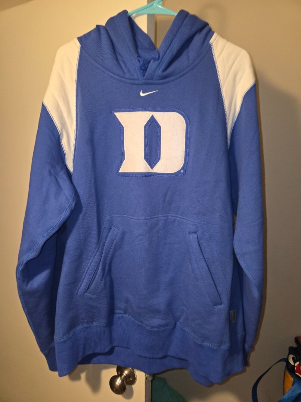 Mens NCAA Duke Blue Devils Nike hoodie Size XL